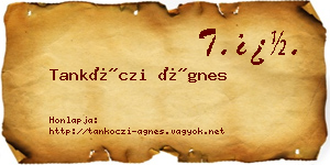 Tankóczi Ágnes névjegykártya